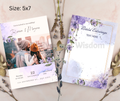 Editable Wedding Invitation Card Template| Canva| D7