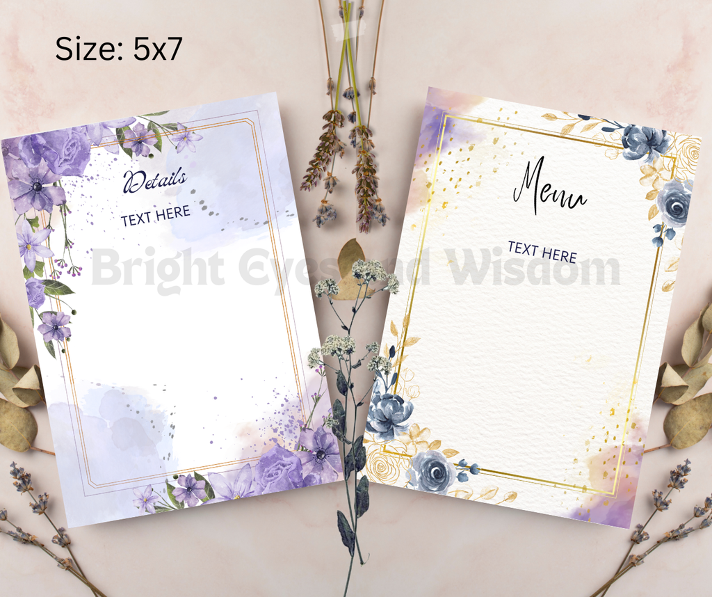 Editable Wedding Invitation Card Template| Canva| D7