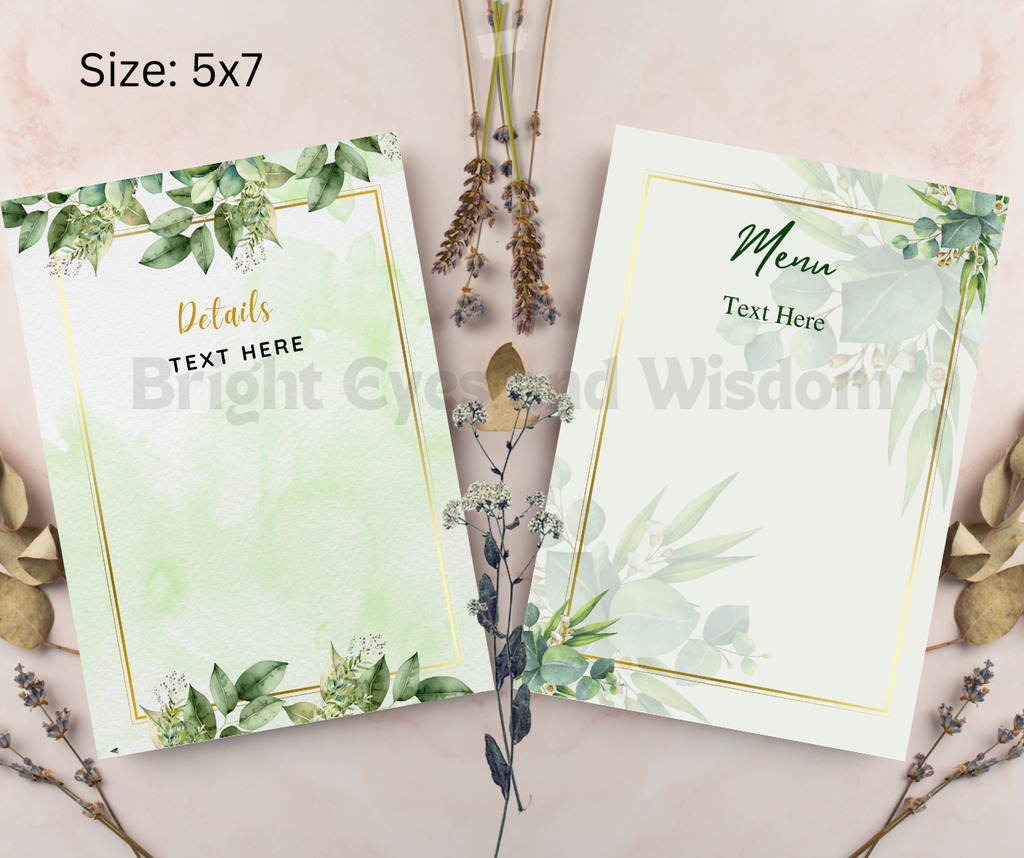 Editable Wedding Invitation Card Template| Canva| D8