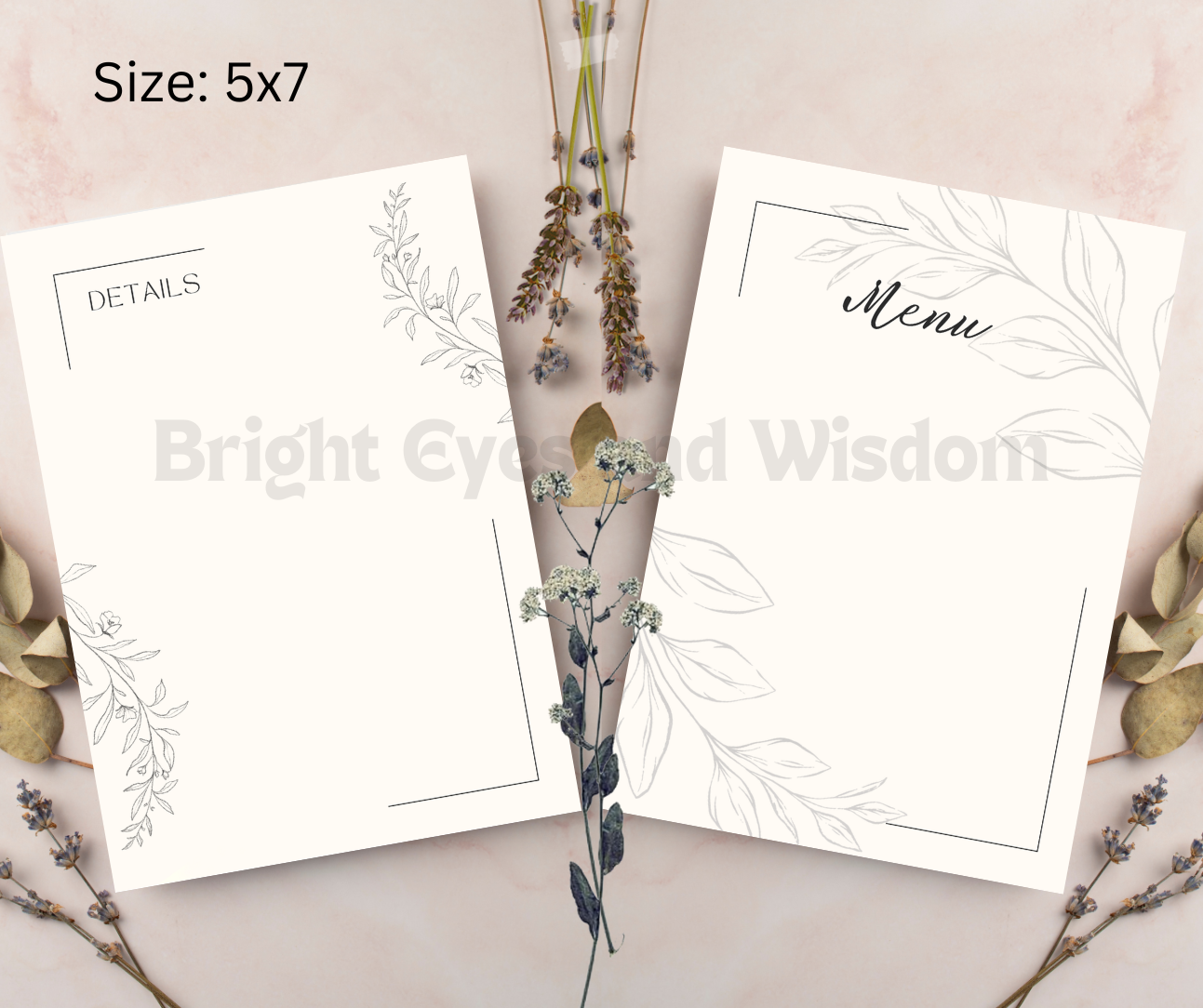 Editable Wedding Invitation Card Template| Canva| D11