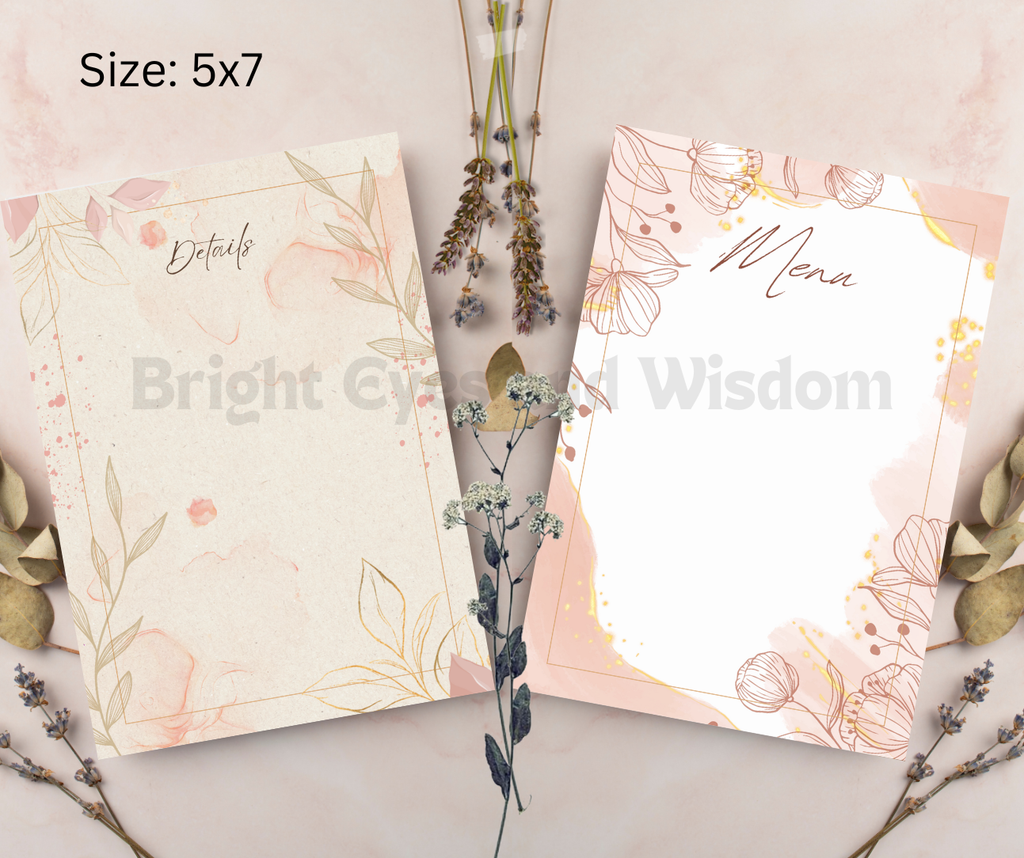 Editable Wedding Invitation Card Template| Canva| D9