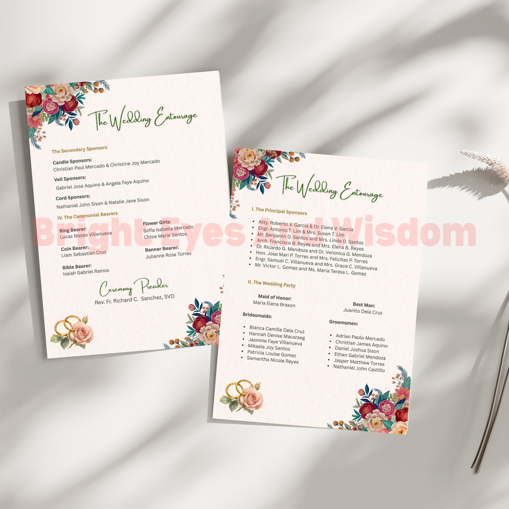 Editable Wedding Invitation Card Template | Canva | D13