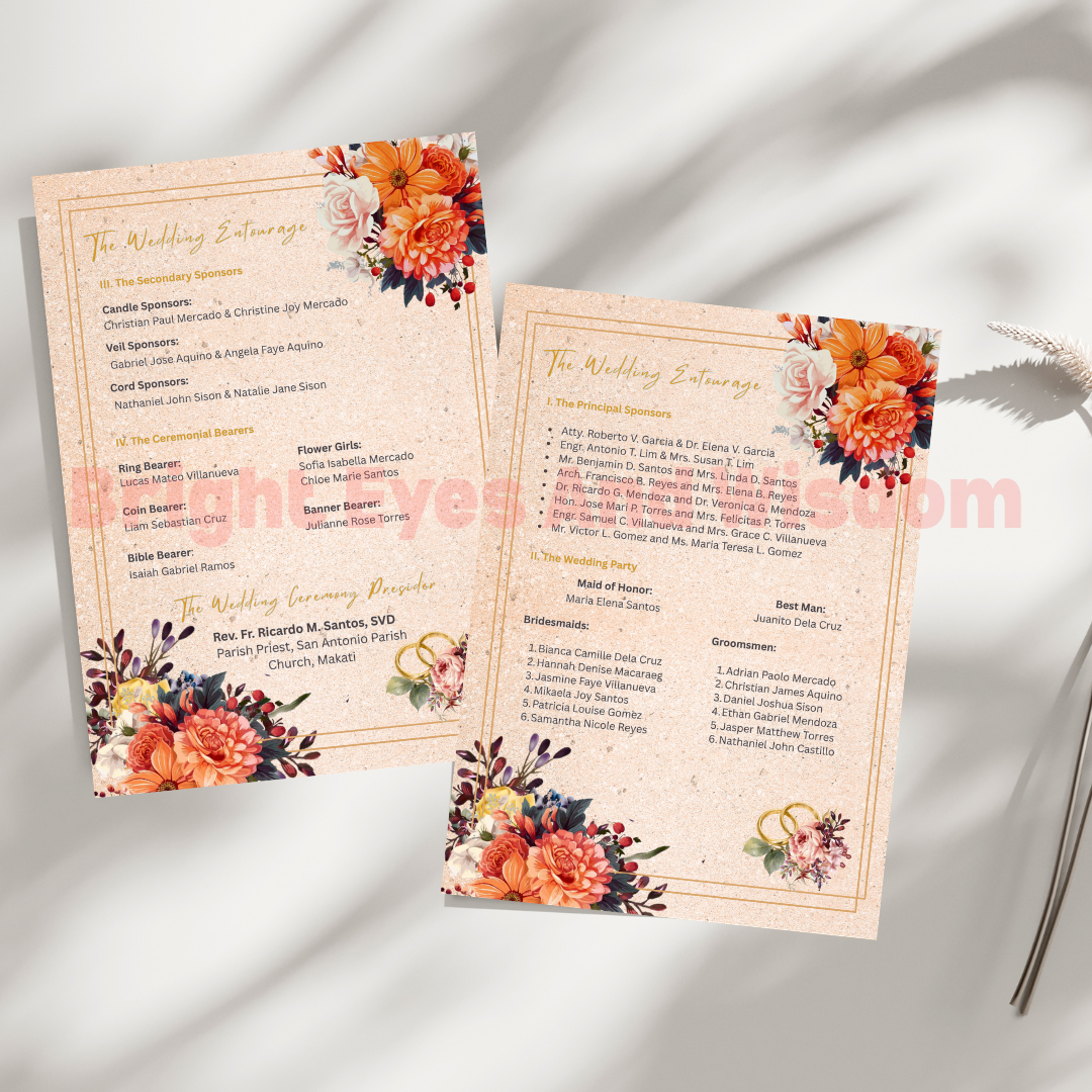 Editable Wedding Invitation Card Template | Canva | D12