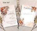 Editable Wedding Invitation Card Template| Canva| D2