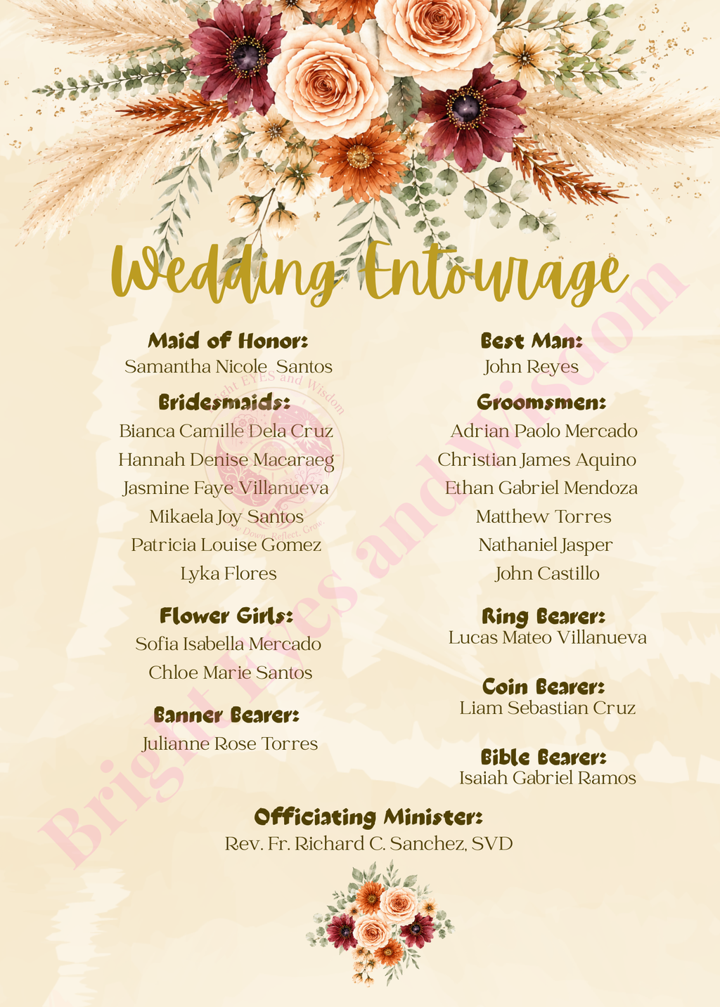 Editable Wedding Invitation Card Template | Canva| D18