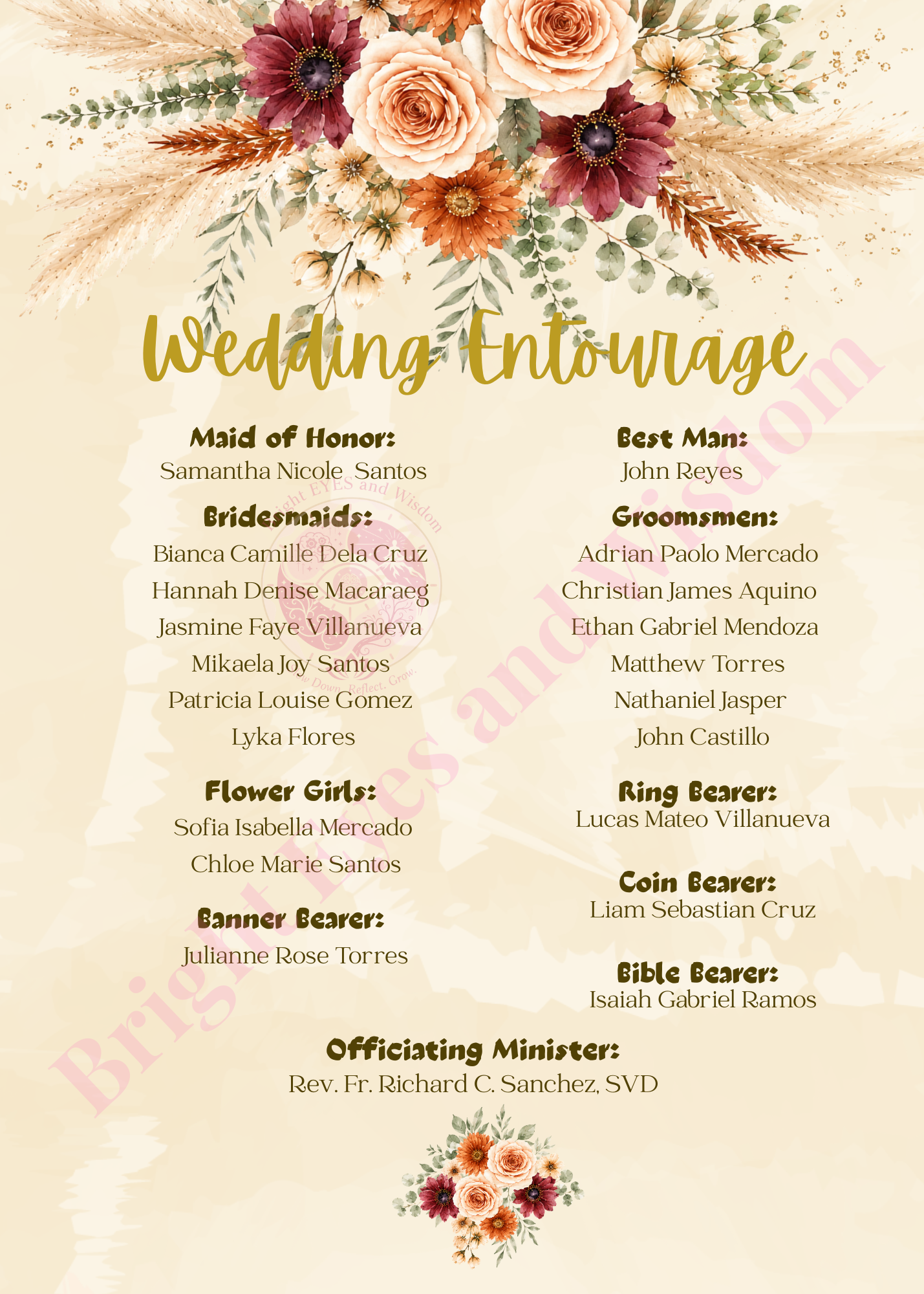 Editable Wedding Invitation Card Template | Canva| D18