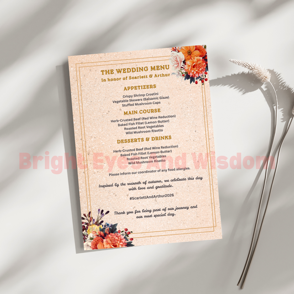 Editable Wedding Invitation Card Template | Canva | D12