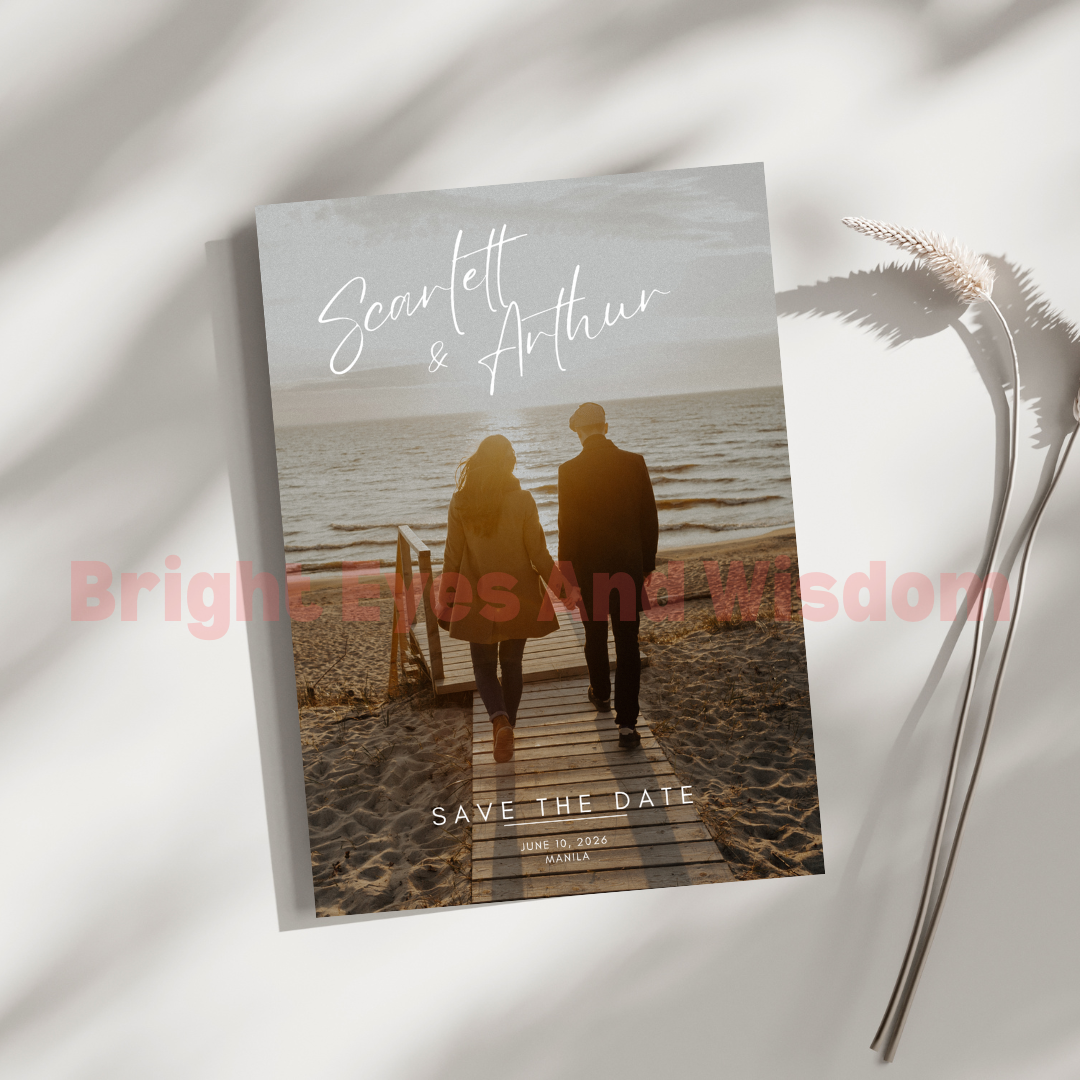 Editable Wedding Invitation Card Template | Canva | D12