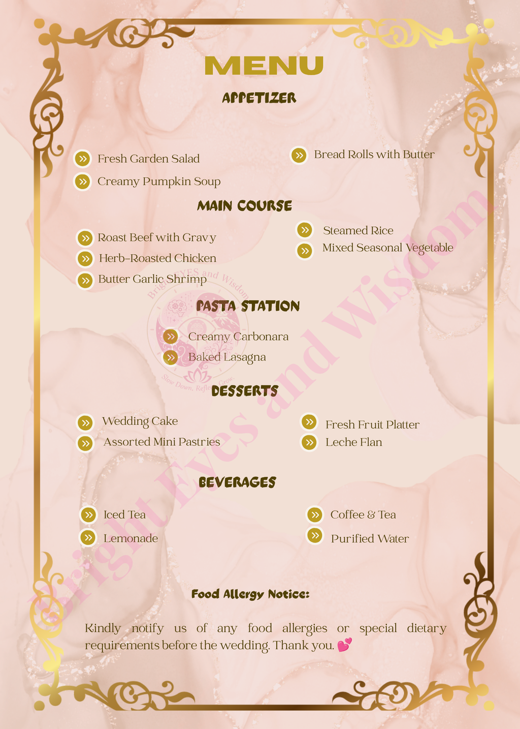 Editable Wedding Invitation Card Template | Canva| D15