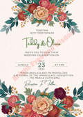 Editable Wedding Invitation Card Template | Canva | D13